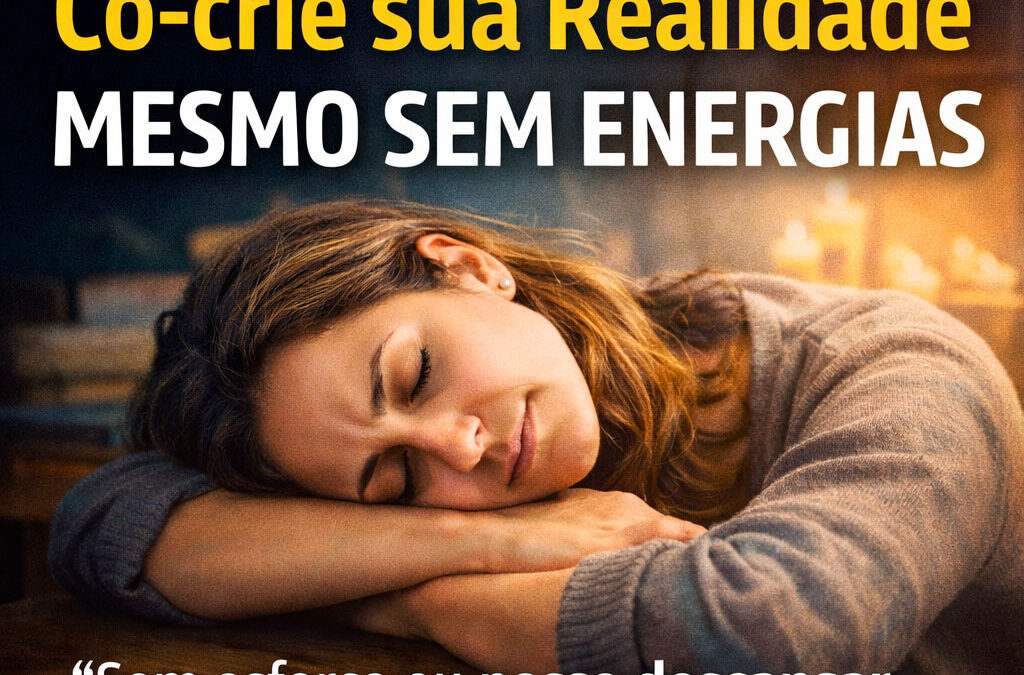 Manifestação para Pessoas Exaustas: Como Co-criar sua Realidade Quando Você Não Tem Mais Energias