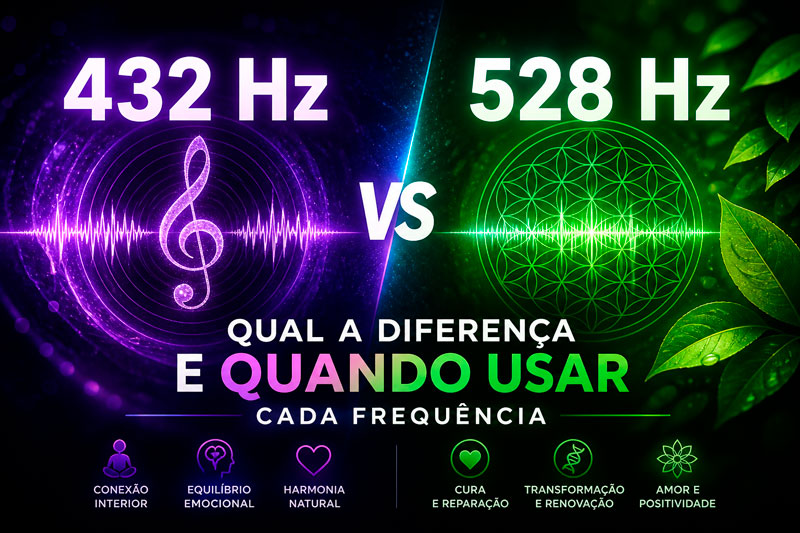 432 Hz vs 528 Hz: Qual a Diferença e Quando Usar Cada Frequência
