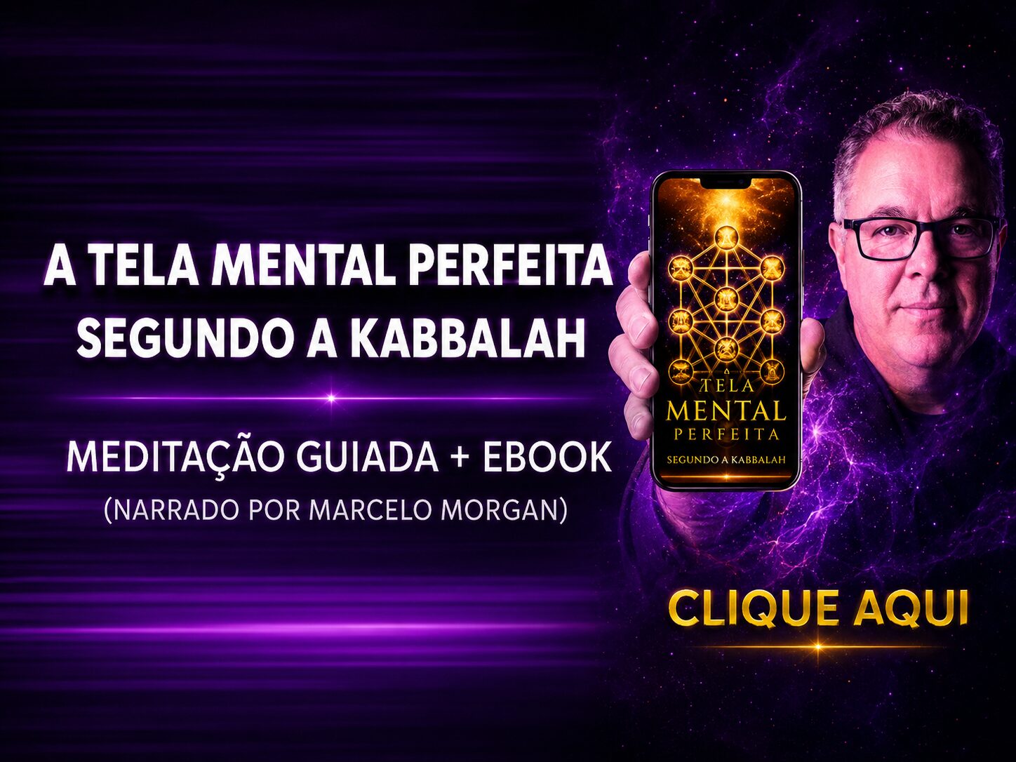 A Tela Mental Perfeita Segundo a Kabbalah — E-book + Meditação Guiada
