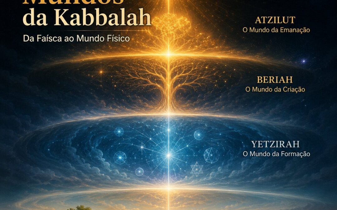 Os Quatro Mundos da Kabbalah — Da Faísca Divina ao Mundo Físico
