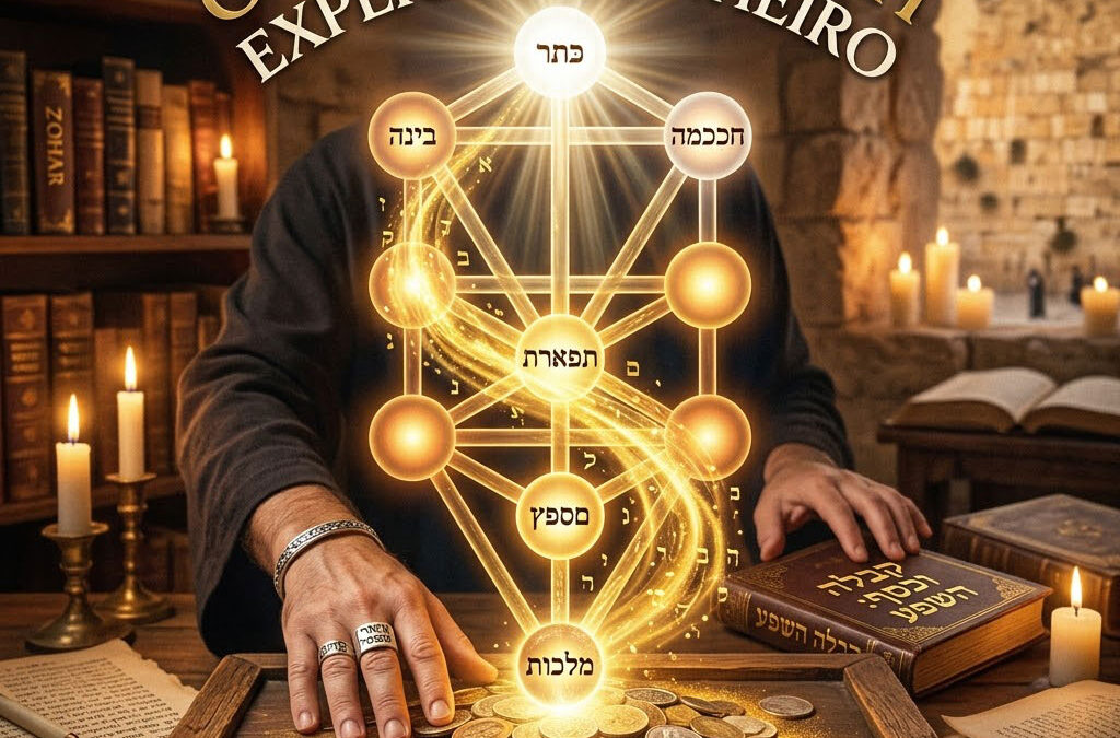 Como a Kabbalah Explica o Dinheiro — Chesed, Hod e o Fluxo do Shefa